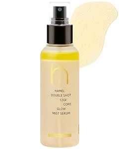 HAMEL Vegan Double Shot 12GF Core Glow Mist Serum, with Peptides, Collagen and Jojoba Oil, Glow Elasticity Spray Serum for Younger Looking Skin, All in One Care, 3.38 fl.oz.