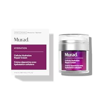 Murad Cellular Hydration Barrier Repair Cream - Hydration Face Moisturizer with Fatty Acids from Bilberry Omegas to Repair Dry, Flaky Skin at Cellular Level, 1.7 Fl Oz