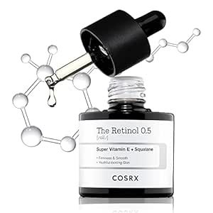 COSRX Retinol 0.5 Oil, Anti-aging Serum with 0.5% Retinoid Treatment for Face, Reduce Wrinkles, Fine Lines, & Signs of Aging, Gentle Skincare for Day & Night, Not Tested on Animals, Korean Skincare