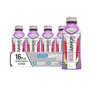 BODYARMOR LYTE Sports Drink Low-Calorie Sports Beverage, Dragonfruit Berry, Coconut Water Hydration, Natural Flavors With Vitamins, Potassium-Packed Electrolytes, Perfect For Athletes, 16 Fl Oz (Pack of 12)