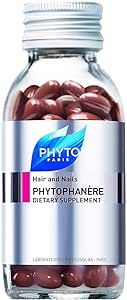 PHYTO Phytophanere 100% Natural Hair Loss Thinning Dietary Supplement, 2-Month Supply 120 Count (Pack of 1)