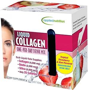 Applied Nutrition Liquid Collagen Drink Mix 4000 mg, 30 Tubes (2 Pack)