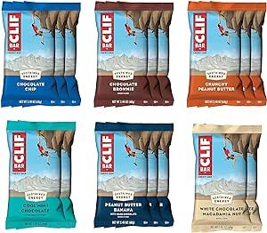 CLIF BAR - Energy Bars - Variety Pack - Made with Organic Oats - Non-GMO - Plant Based - Amazon Exclusive - 2.4 oz. (16 Count)